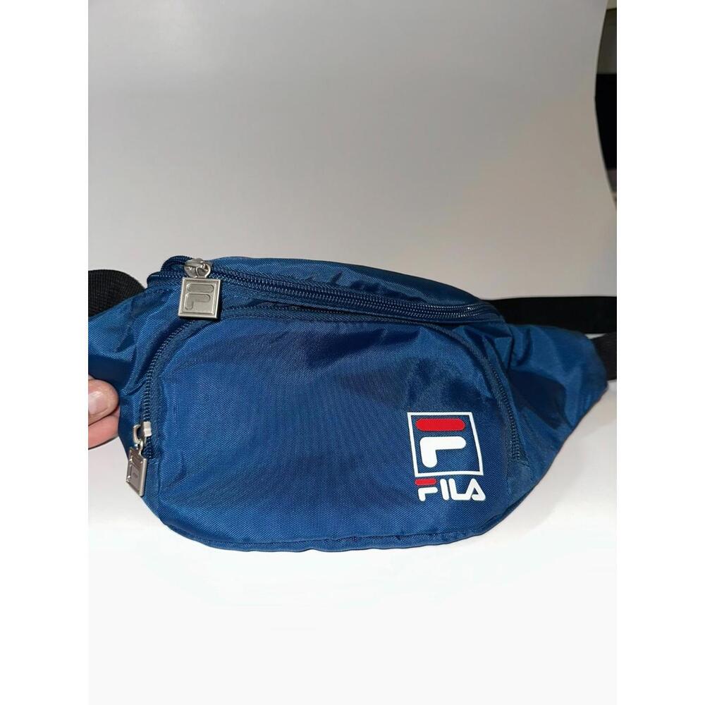 FILA Waist Bag  Blue Logo Fanny Pack | Dual Zip | Streetwear Utility